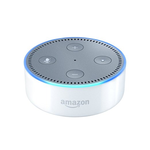White Amazon Echo Dot